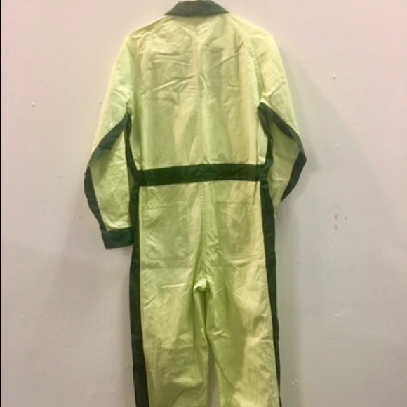 Vintage racing mechanic boilersuit coveralls green - Picture 2 of 5